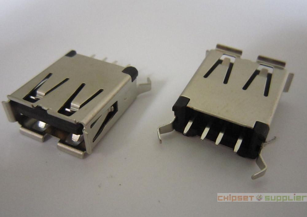 Common use USB Female Connector, 180 degree 4 pin, U20ACONVAS21