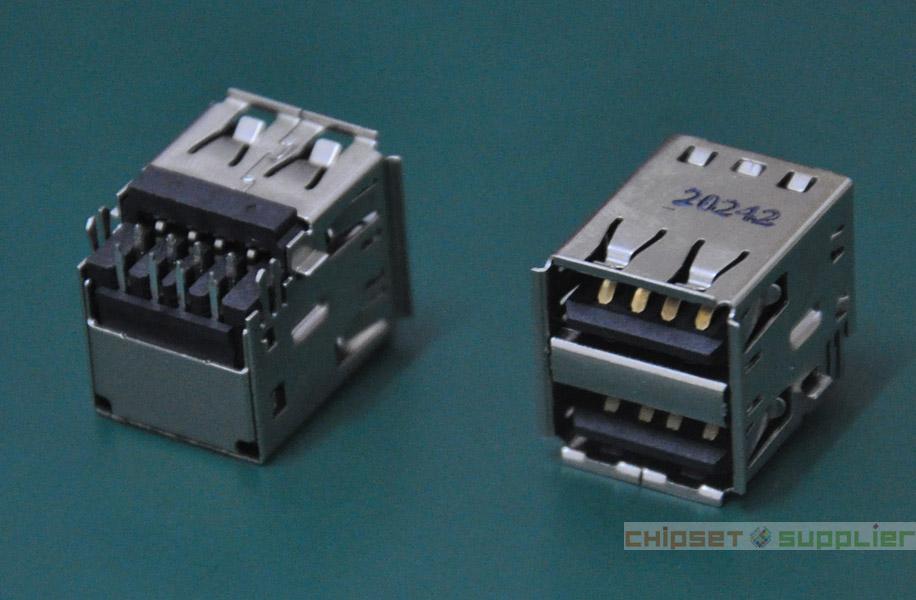 17x14x13mm Double USB Female Connector fit for Nobilis DL71 Series, DU2020242