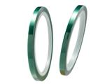 5 Rolls 10mm High Temperature Resistant PET Green Adhesive Tape(0.06mm) 33M